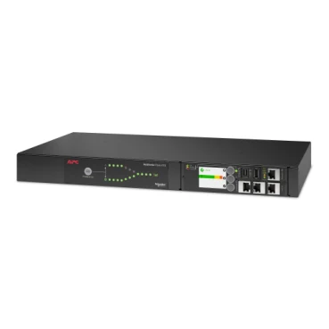APC AP4434A | 50/60Hz Netshelter Rack Automatic Transfer Switch, 1U, 20A, 208V, 2xC20 IN, 8xC13, 1xC19 OUT