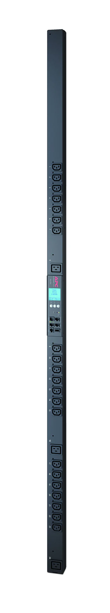 APC AP8659 | NetShelter 2G 0U 20A/208V 16A/230V Metered-by-Outlet Switching Rack PDU, 21 C13 & 3 C19 Outlets