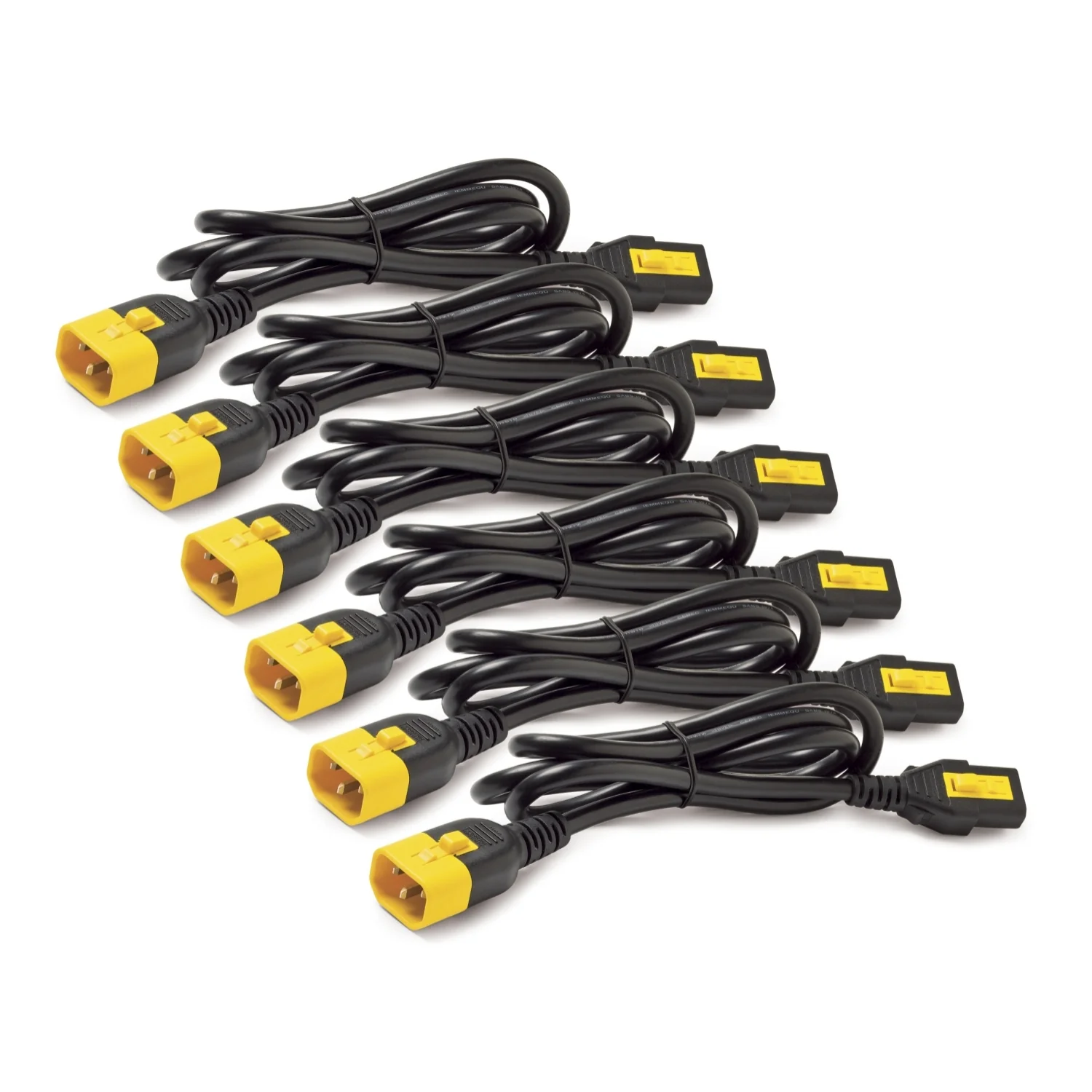 APC AP8702S-WWX590 | NetShelter Power Cord Kit 6-Pack, Locking C13 to C14, 0.6m, Blue, Rack Power Distribution
