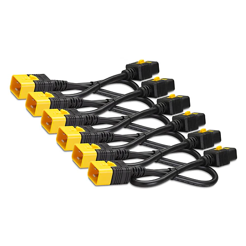 APC AP8714S | NetShelter Power Cord Kit 6-Pack, Locking C19 to C20, 1.2m Length, Rack Power Distribution