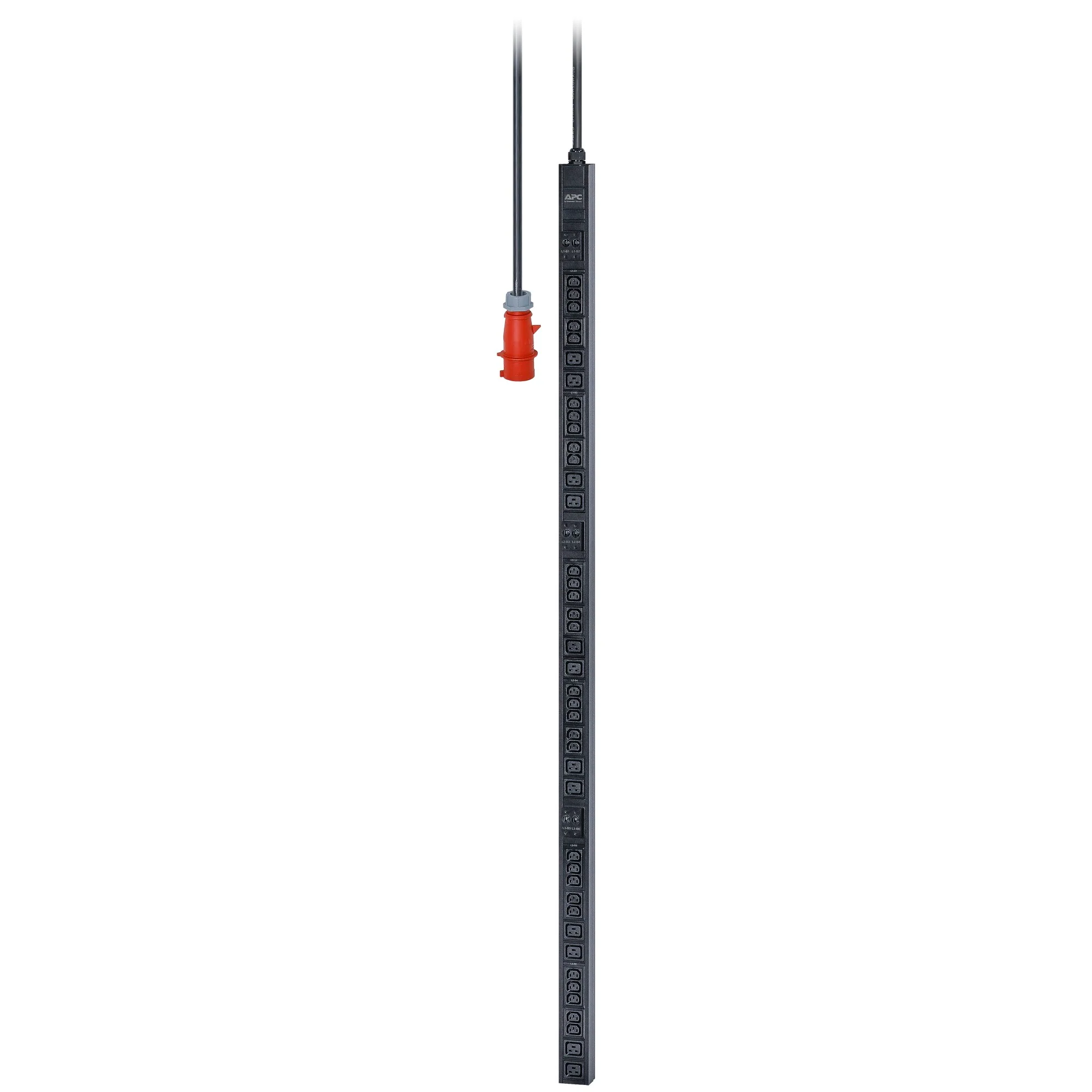 APC EPDU1232B | 22kW 32A 3-Phase Easy Rack PDU, 0U, 30 C13 & 12 C19 Outlets, IEC60309 3P+N+PE Inlet