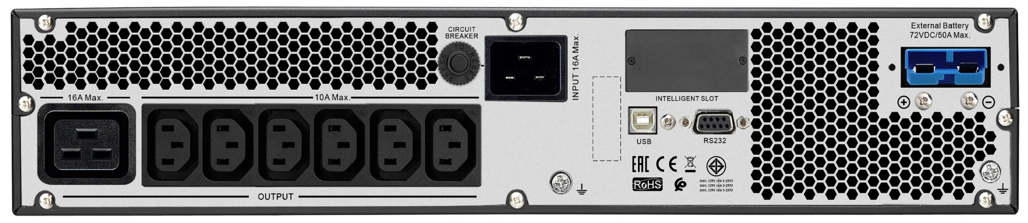 APC SRV3KRILRK | Easy UPS ONLINE SRV RM 3000VA, 240V, 7 AC Outlets