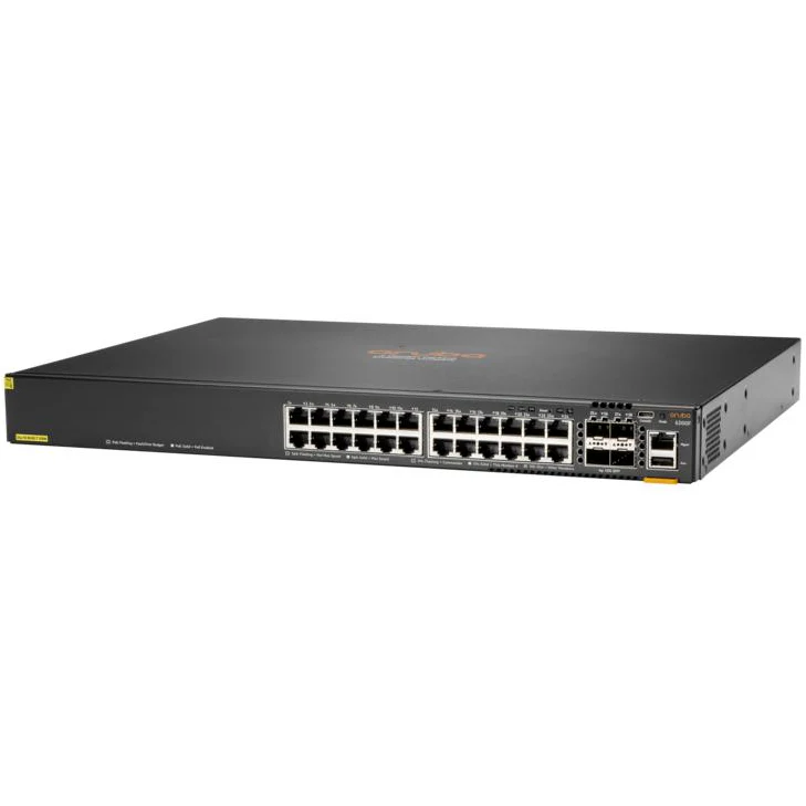 Aruba S0M82A#ABG | CX 6200F Series 24 x 1GbE PoE+ Ports, 4xSFP Uplinks, 370W, Layer 3, 1U Switch