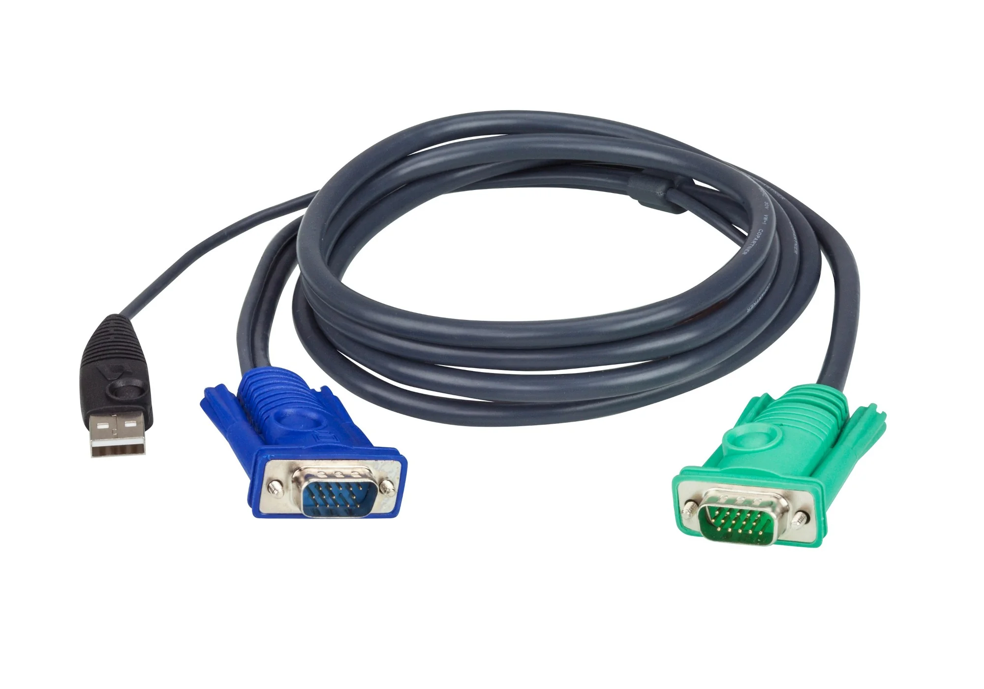 ATEN 2L-5203U | 2L-520 Series USB KVM Cable 3m, VGA + USB to SPHD-15 (3-in-1)