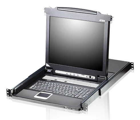 ATEN CL5716M-ATA-AU | CL5716M LCD KVM Switch, 17" Single Rail, 16 x VGA PS/2-USB, 1U