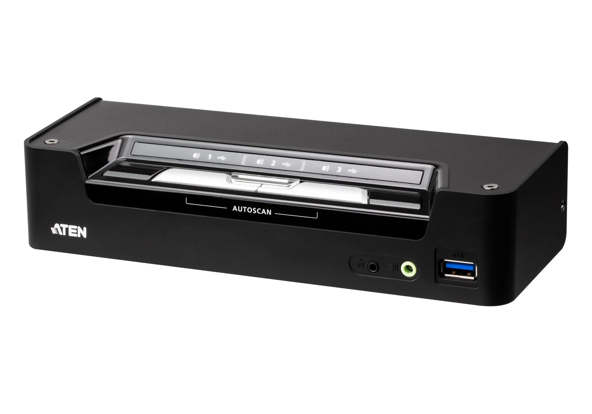 ATEN CS1953-AT-U | CS1953 KVMP Switch, 3-Port USB-C/DP, 4K60, 45W PD, USB 3.1