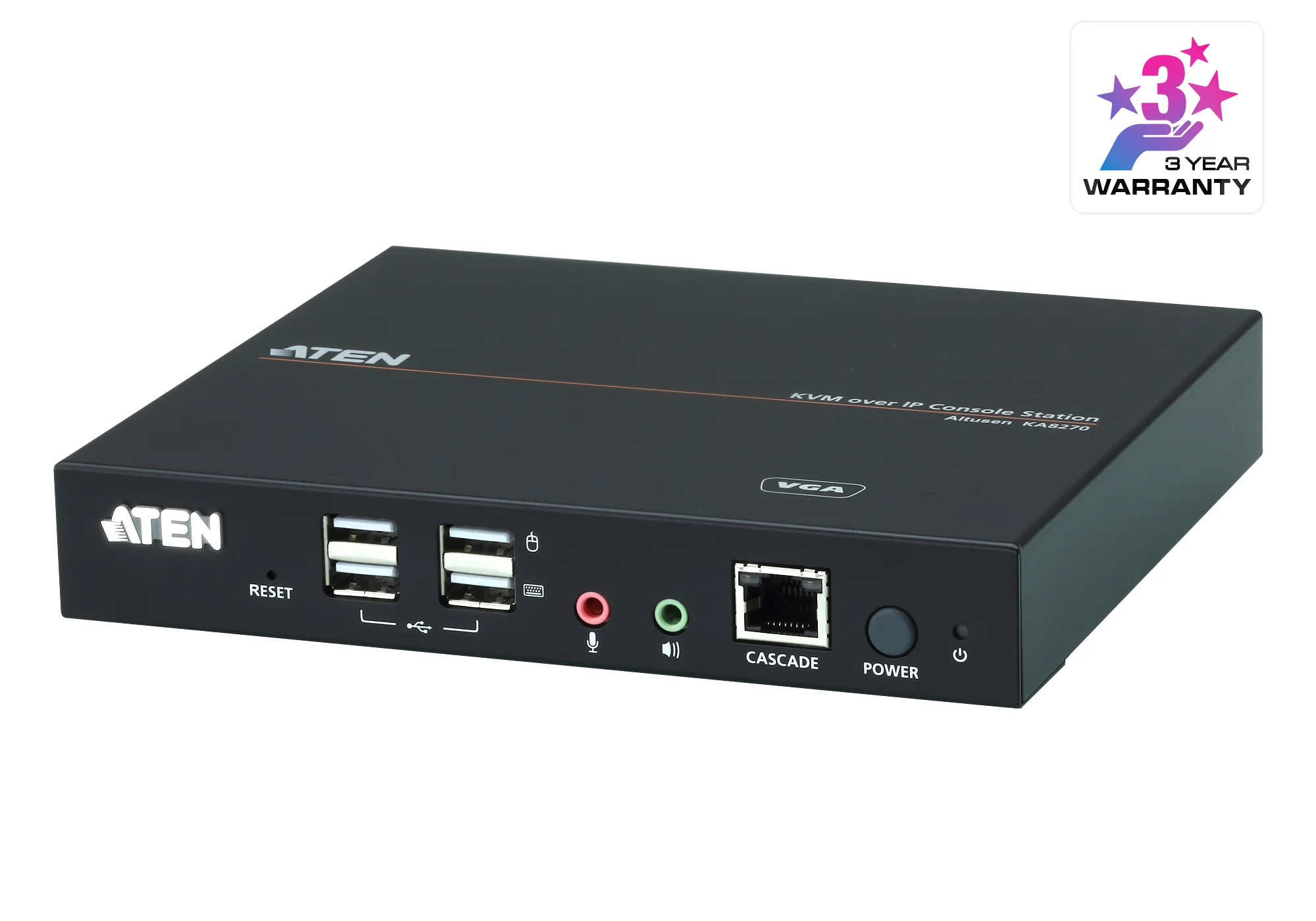 ATEN KA8270-AX-U | KA8270 Console Station, VGA/USB, Full HD 1080p, 0U Rack-Mount