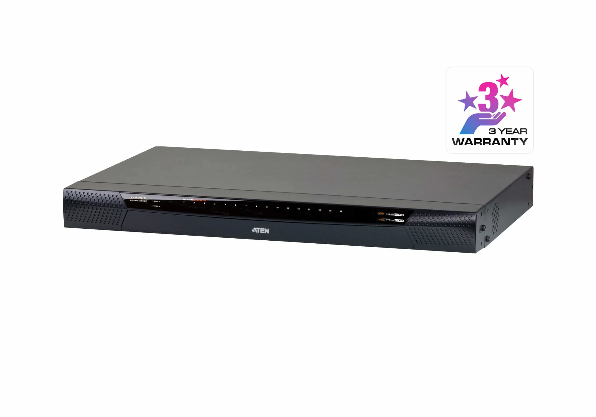 ATEN KN1116VA-AX-U | KN1116VA KVM over IP, 16 x Ports, 1 Local/1 Remote, 1920x1200