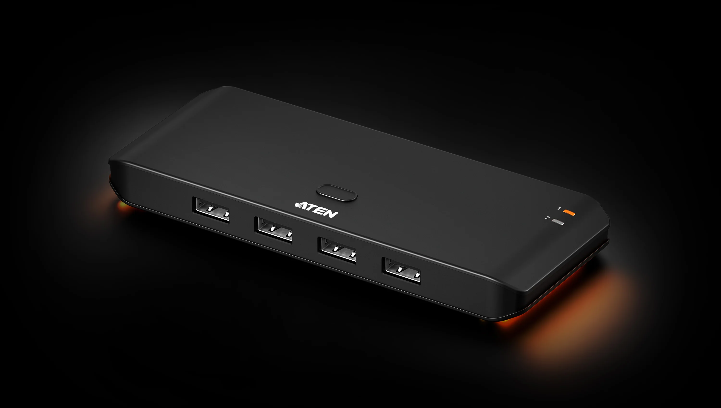 ATEN US4224-AT | Essential 2 x 4 USB 2.0 Peripheral Sharing Switch with Remote Port Selector