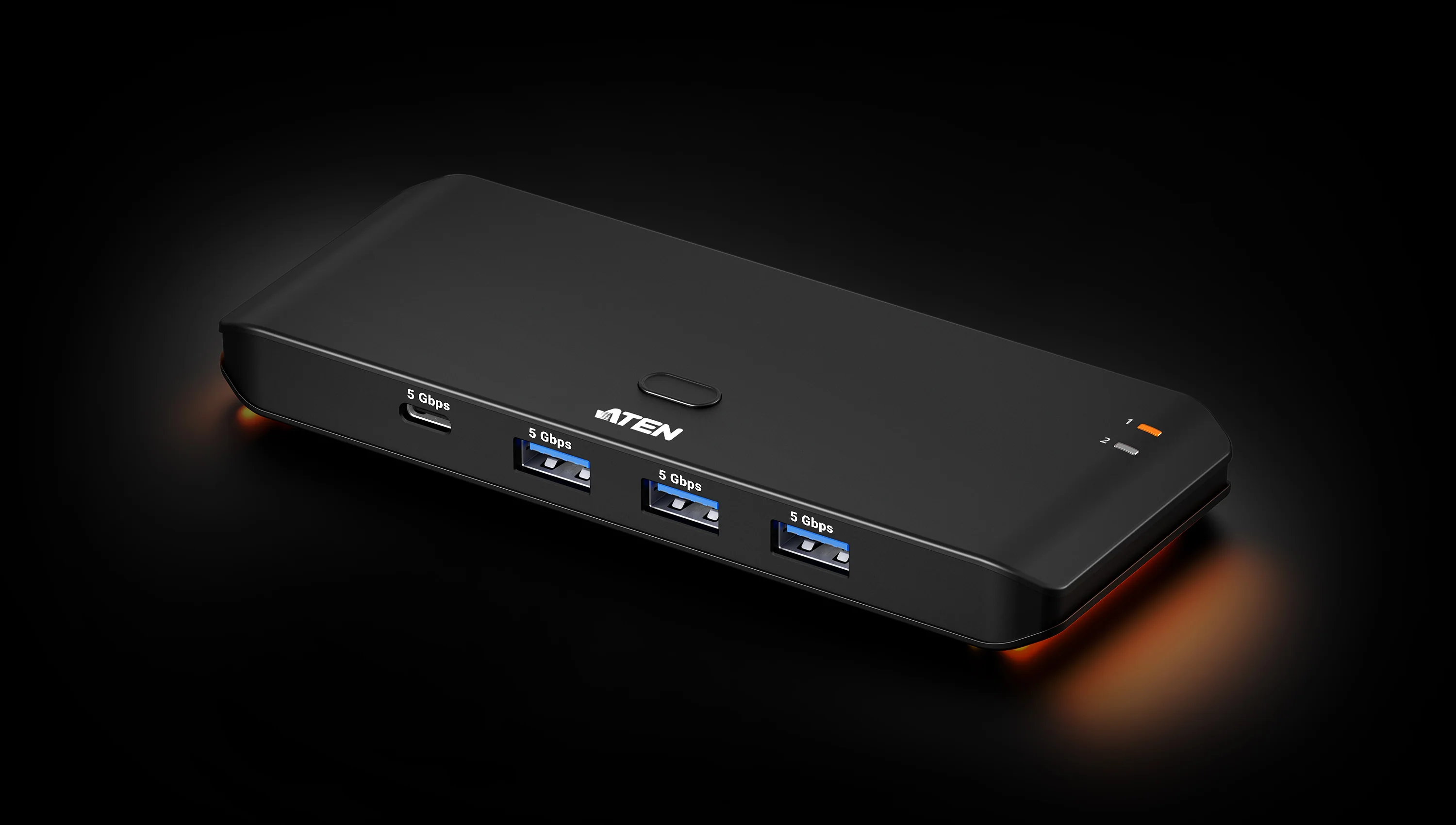 ATEN US4324-AT | 2 x 4 USB 3.2 Gen 1 Peripheral Sharing Switch, 5 Gbps