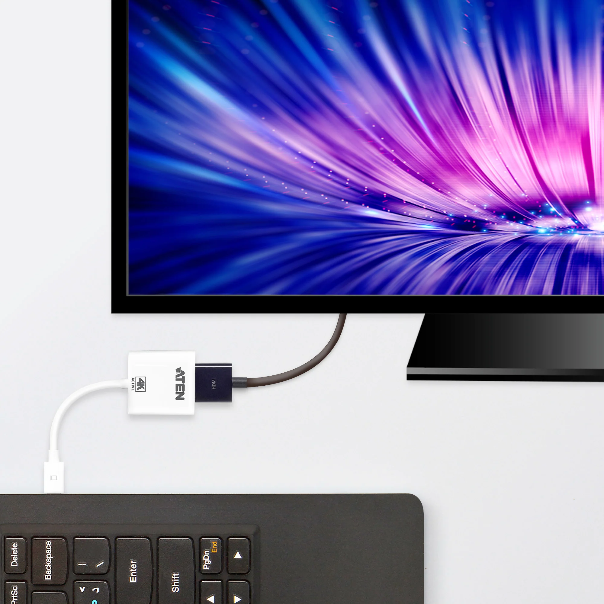 ATEN VC981-AT | VC981 Active Mini DisplayPort to HDMI Adapter, 4K (3840 x 2160) @30Hz, 3D
