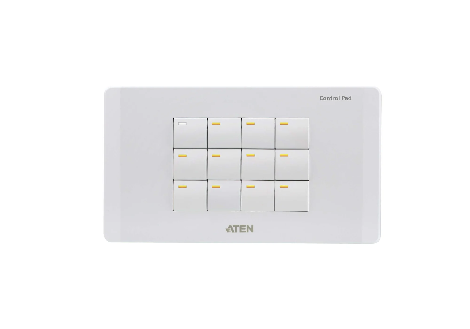 ATEN VK0200-AT | VK0200 Control Pad, 12-button, 2-Gang EU, PoE, Ethernet