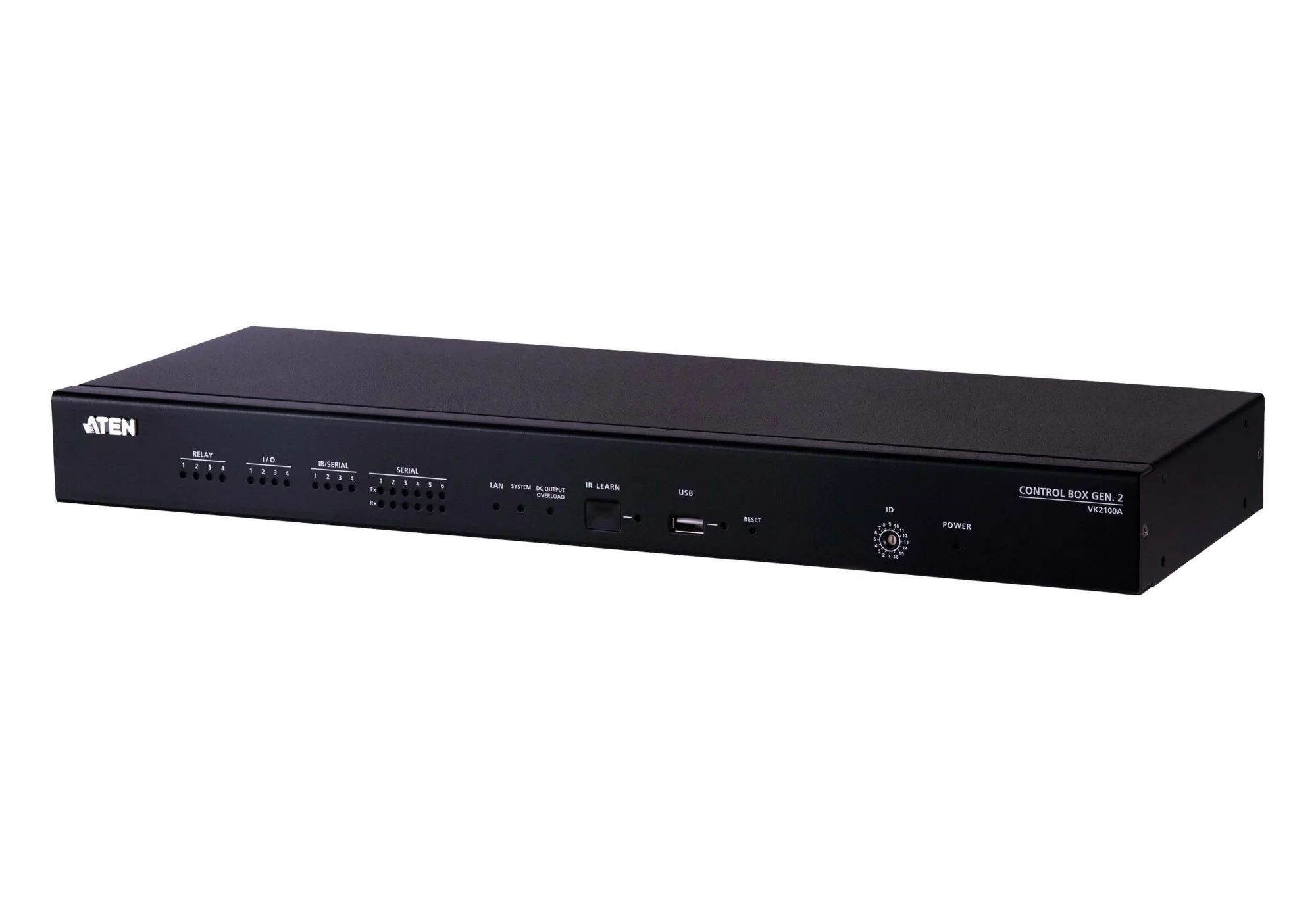 ATEN VK2100A-AT-U | VK2100A Gen 2 Control Box, Gigabit LAN, Serial/IR/Relay I/O (2 Licences)