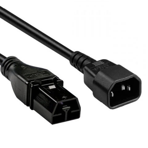 CAB-HVAC-C14-2M | IEC C14 to Saf-D-Grid 250VAC Cabinet Jumper PDU Power Cable | 2M Length