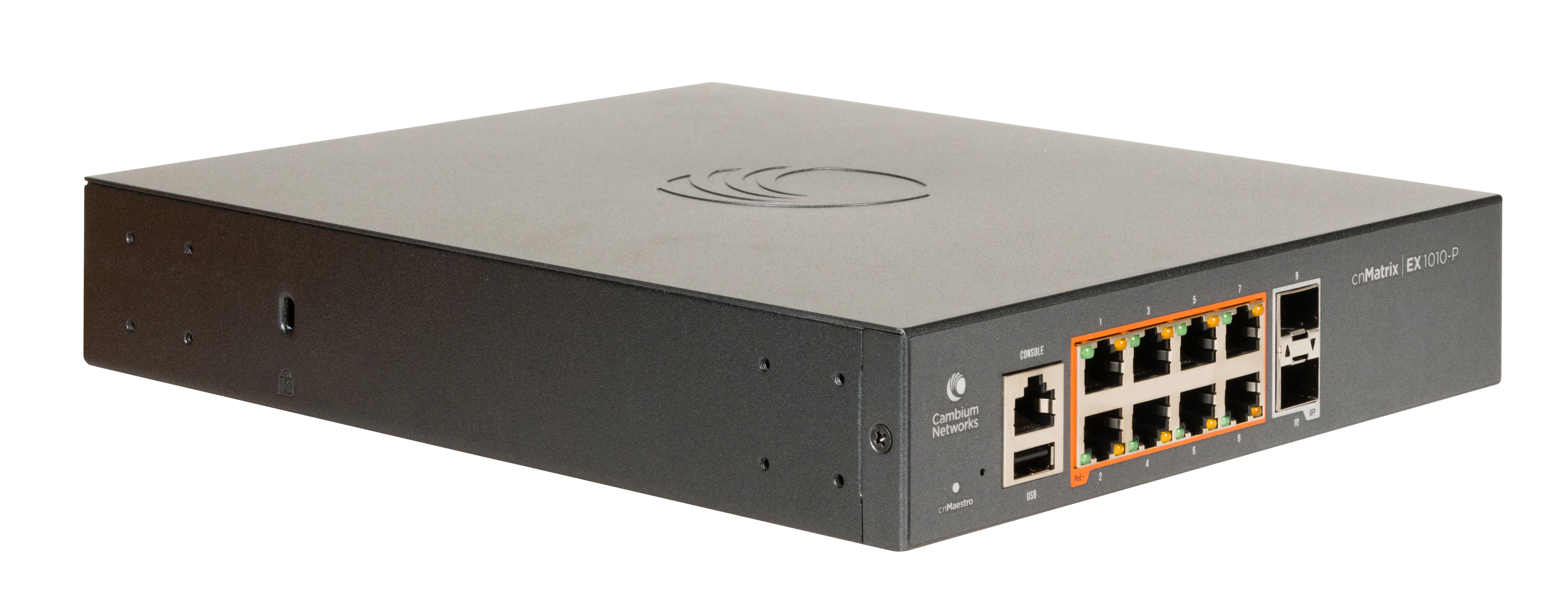 Cambium Networks MX-EX1010PXA-0 | cnMatrix EX1010-P 8 x 1GbE PoE Ports, 2 x SFP Uplinks, 1U Switch - Image 3