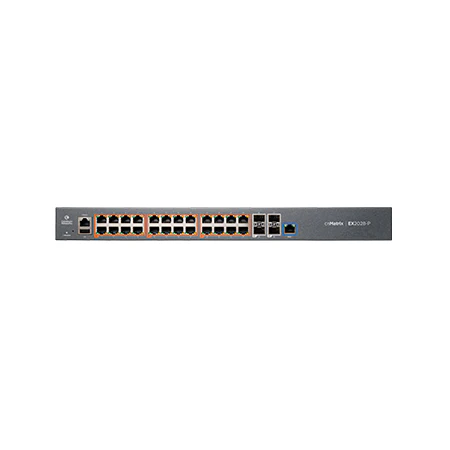 Cambium Networks MX-EX2028PXB-N | cnMatrix EX2028-P 24 x 1GbE PoE+ Ports, 4x10G SFP+ Uplinks, 1U Switch
