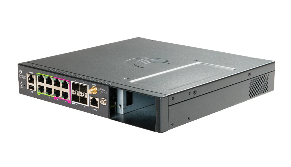 Cambium Networks MXTX2012GXPA10 | cnMatrix TX2012R-P Managed L2/L3 Gigabit Ethernet, PoE, 12 x 1GbE Ports, 240V - Image 4
