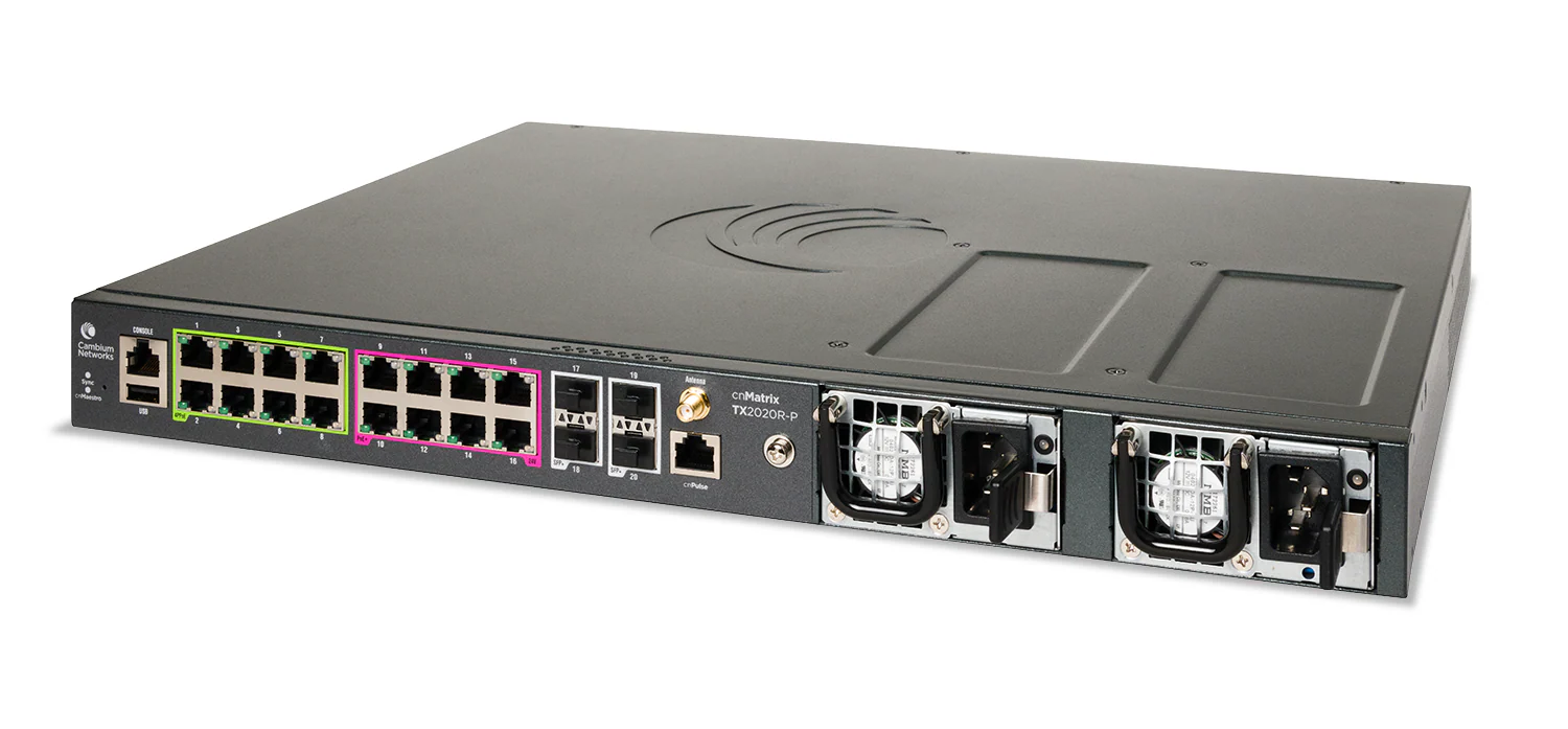 Cambium Networks MXTX2020GXPA10 | cnMatrixTX 2020R-P Managed L2/L3 Switch, 24 x 1GbE PoE Ports, 1U - Image 3