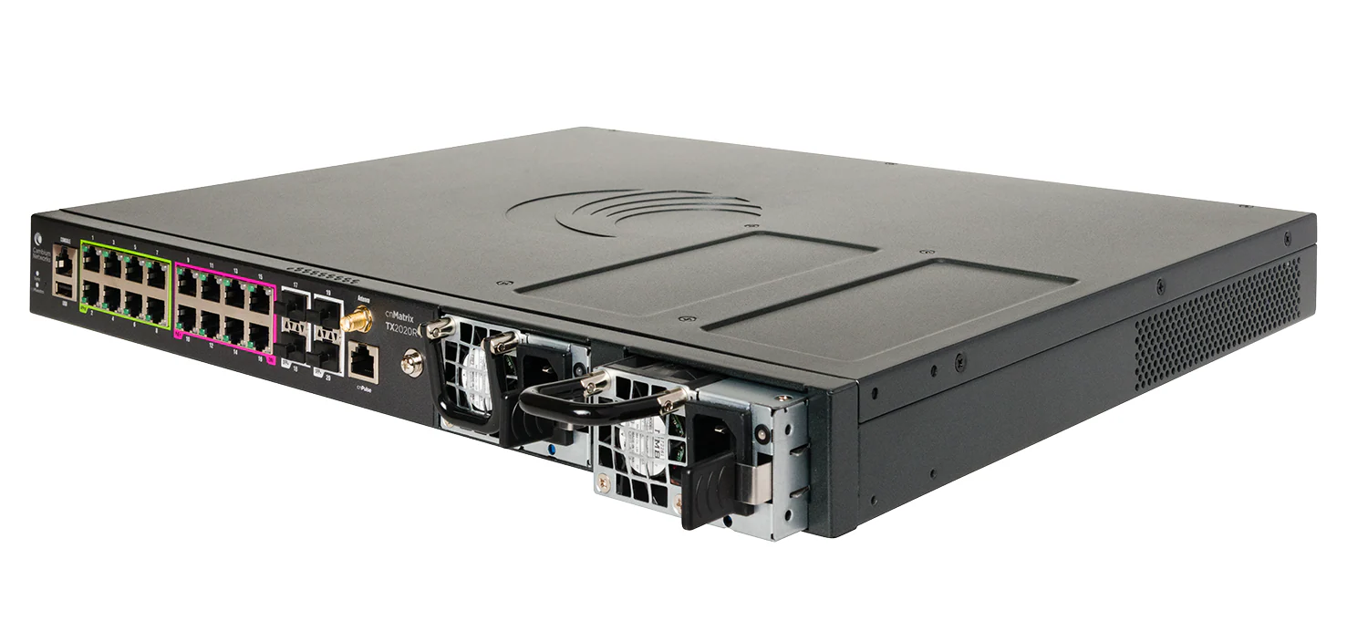 Cambium Networks MXTX2020GXPA10 | cnMatrixTX 2020R-P Managed L2/L3 Switch, 24 x 1GbE PoE Ports, 1U - Image 4