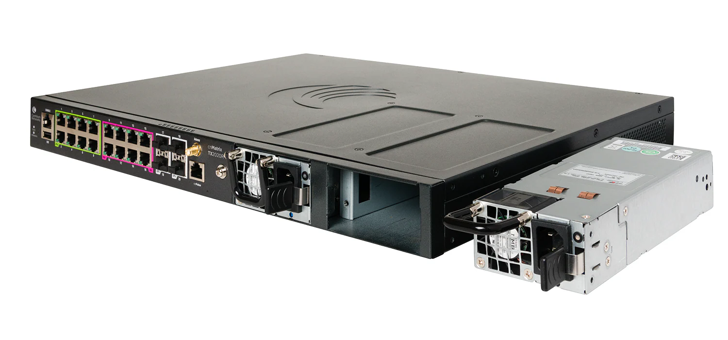 Cambium Networks MXTX2020GXPA10 | cnMatrixTX 2020R-P Managed L2/L3 Switch, 24 x 1GbE PoE Ports, 1U - Image 5