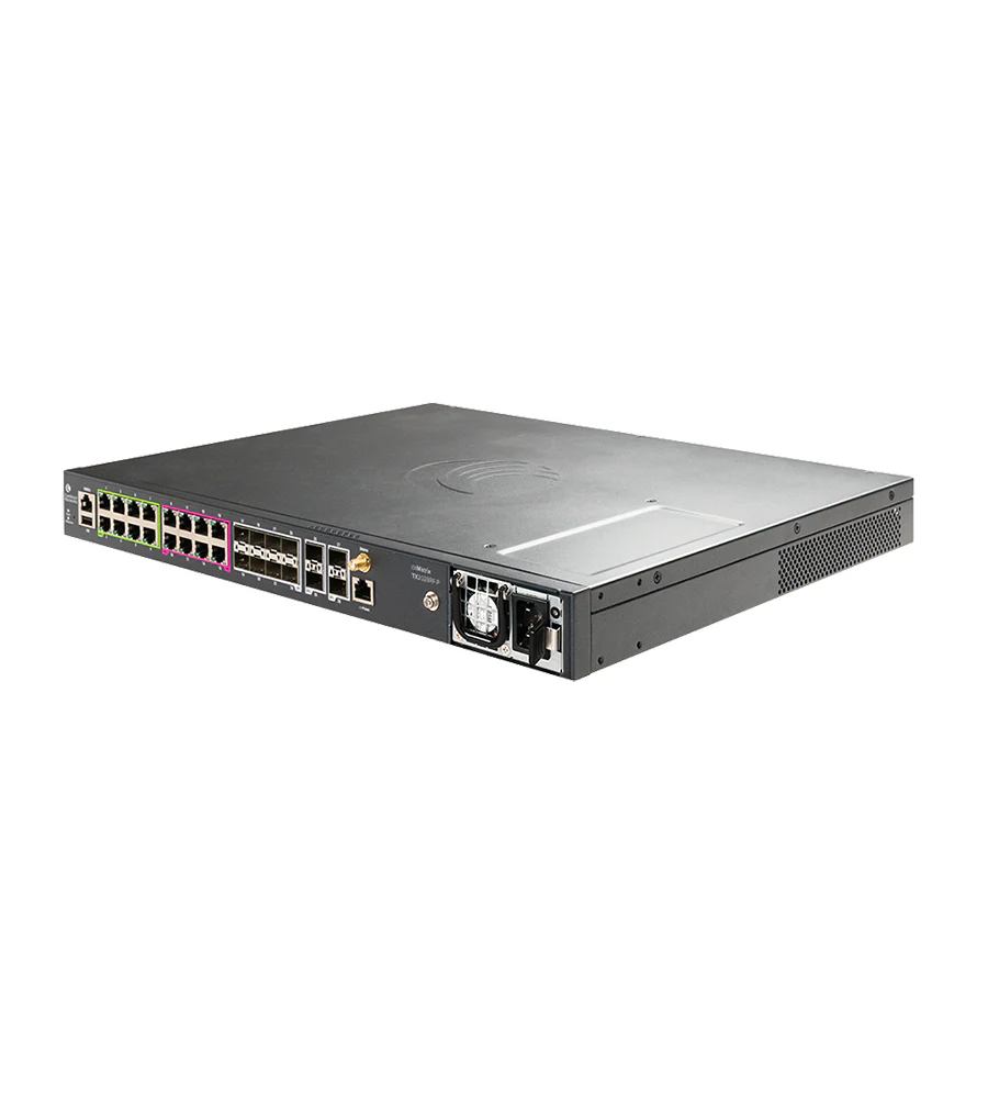 Cambium Networks MXTX2028GFPA10 | cnMatrix TX2028RF-P Managed L2/L3 Switch, 24 x 1GbE PoE Ports, 4 x SFP Uplinks, 1U