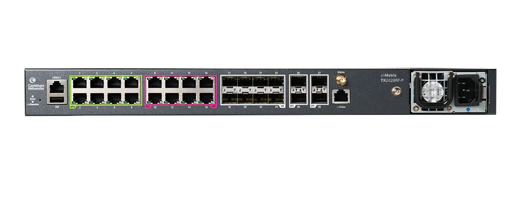 Cambium Networks MXTX2028GFPA10 | cnMatrix TX2028RF-P Managed L2/L3 Switch, 24 x 1GbE PoE Ports, 4 x SFP Uplinks, 1U - Image 12