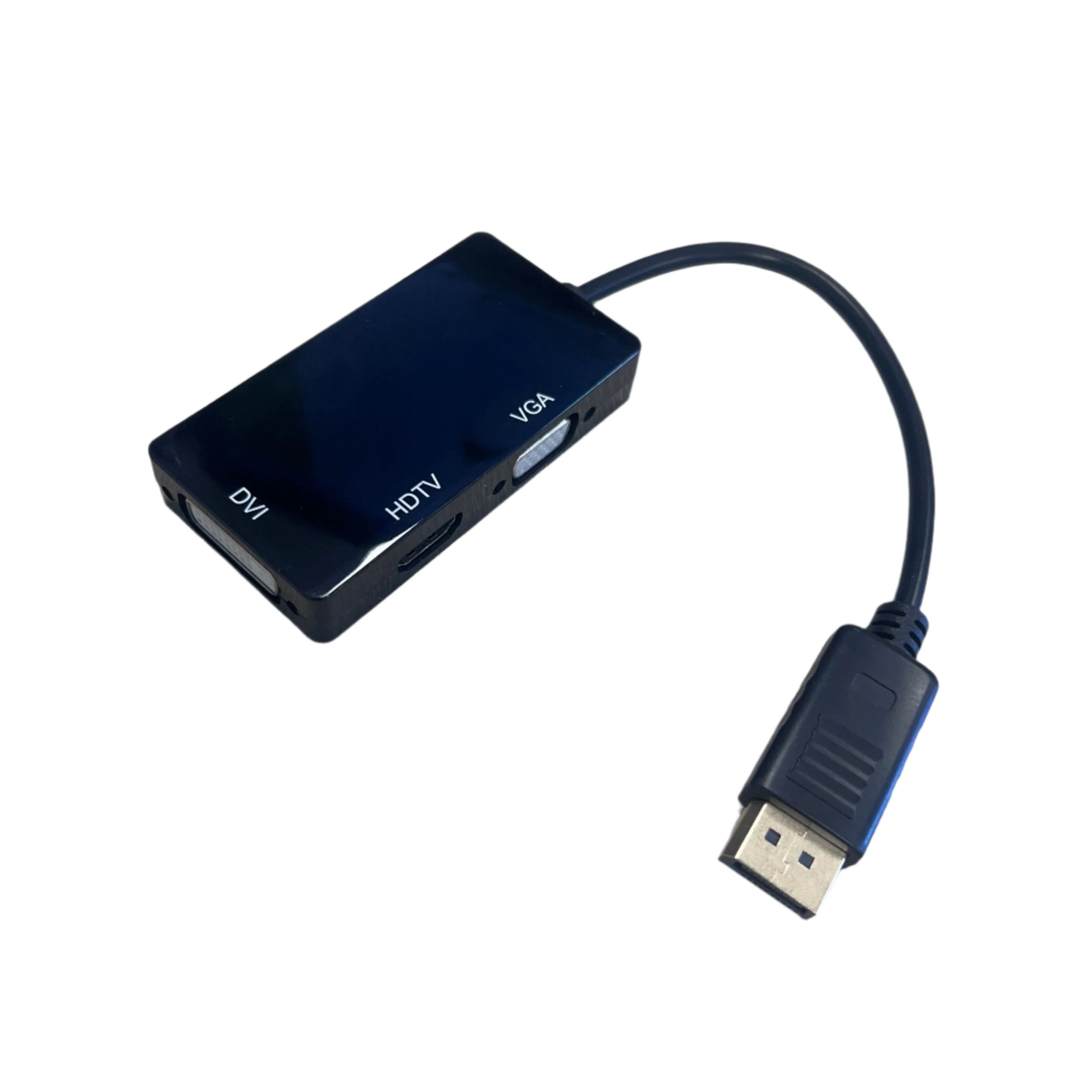 DisplayPort Male to VGA / DVI / HDMI Adaptor - 3-in-1 Display Converter for Monitors & Projectors - Image 2