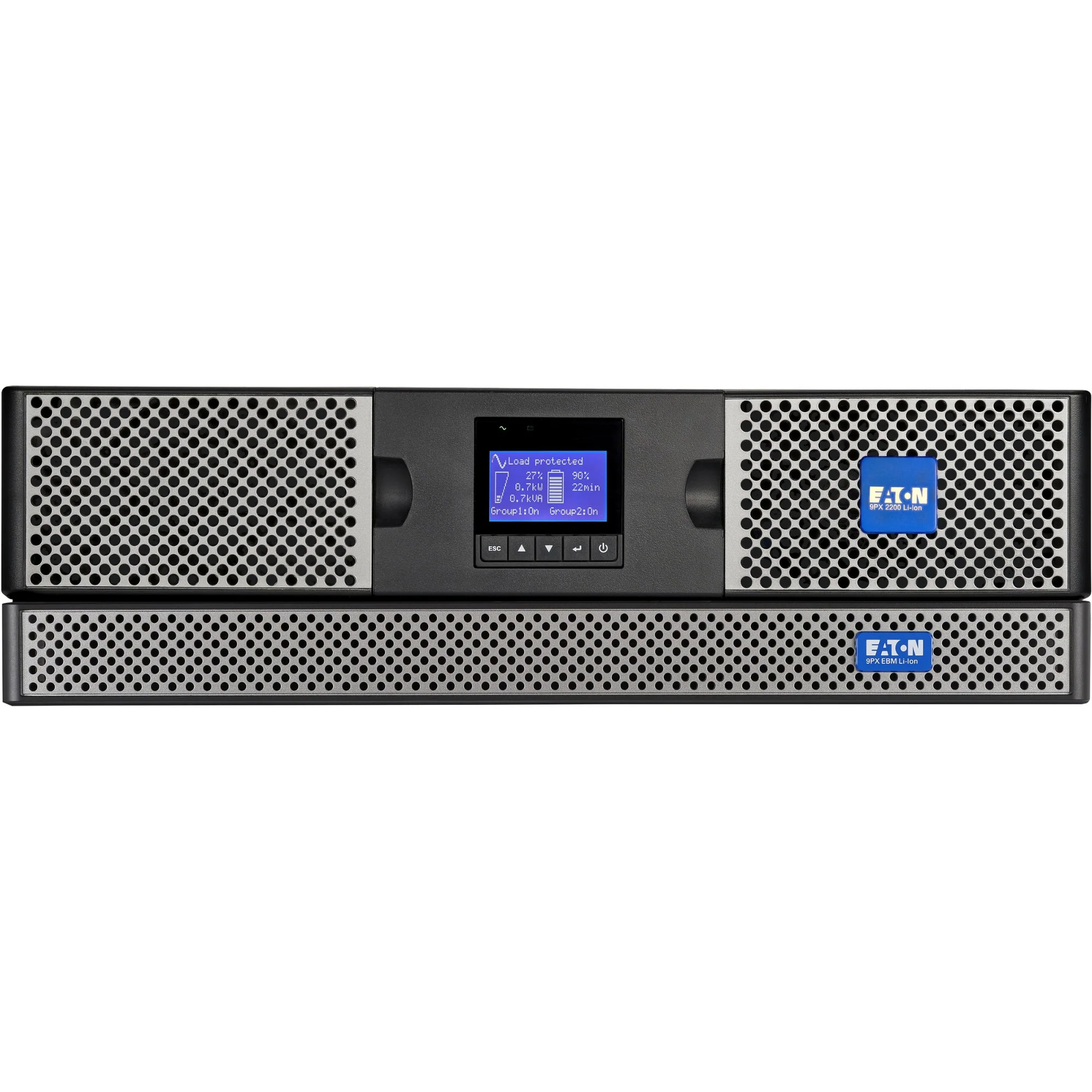 Eaton 9PXEBM72RT1U-L | 9PX Series UPS, 2.2 kVA/2200 W, 10 AC Outlets, 240V
