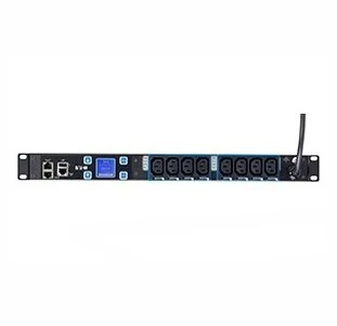 Eaton EMIH02 | c13x8, Power Distribution Unit, 8 AC Outlets, 1U, Black