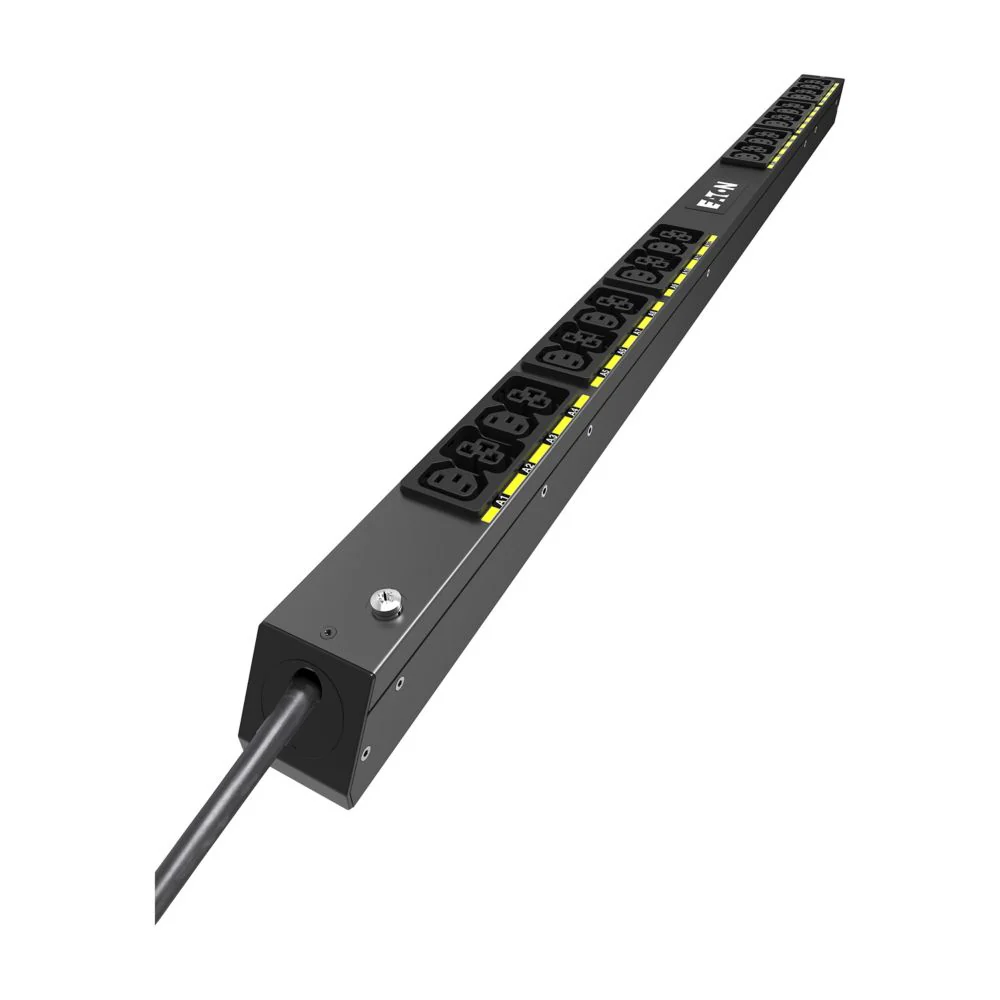 Eaton EVBAF116A | Power Distribution Unit, 24 AC Outlets, 22.5U, 1-Phase, 16A, IEC 309, 12xC13:12xC39