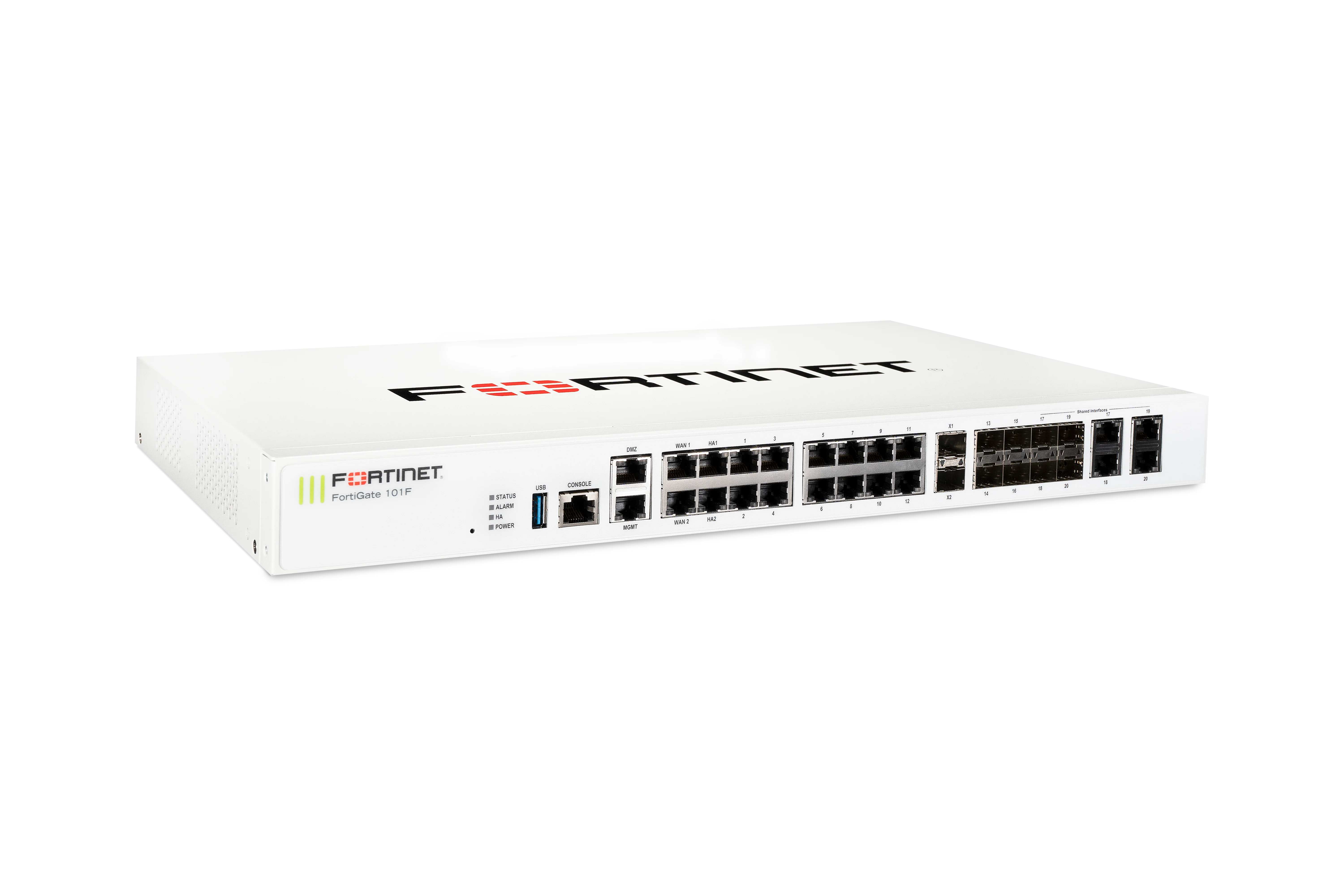 Fortinet FG-101F-USG | 22 GE RJ45, 4 SFP, 2x 10G SFP+ FortiLinks, Dual PSU