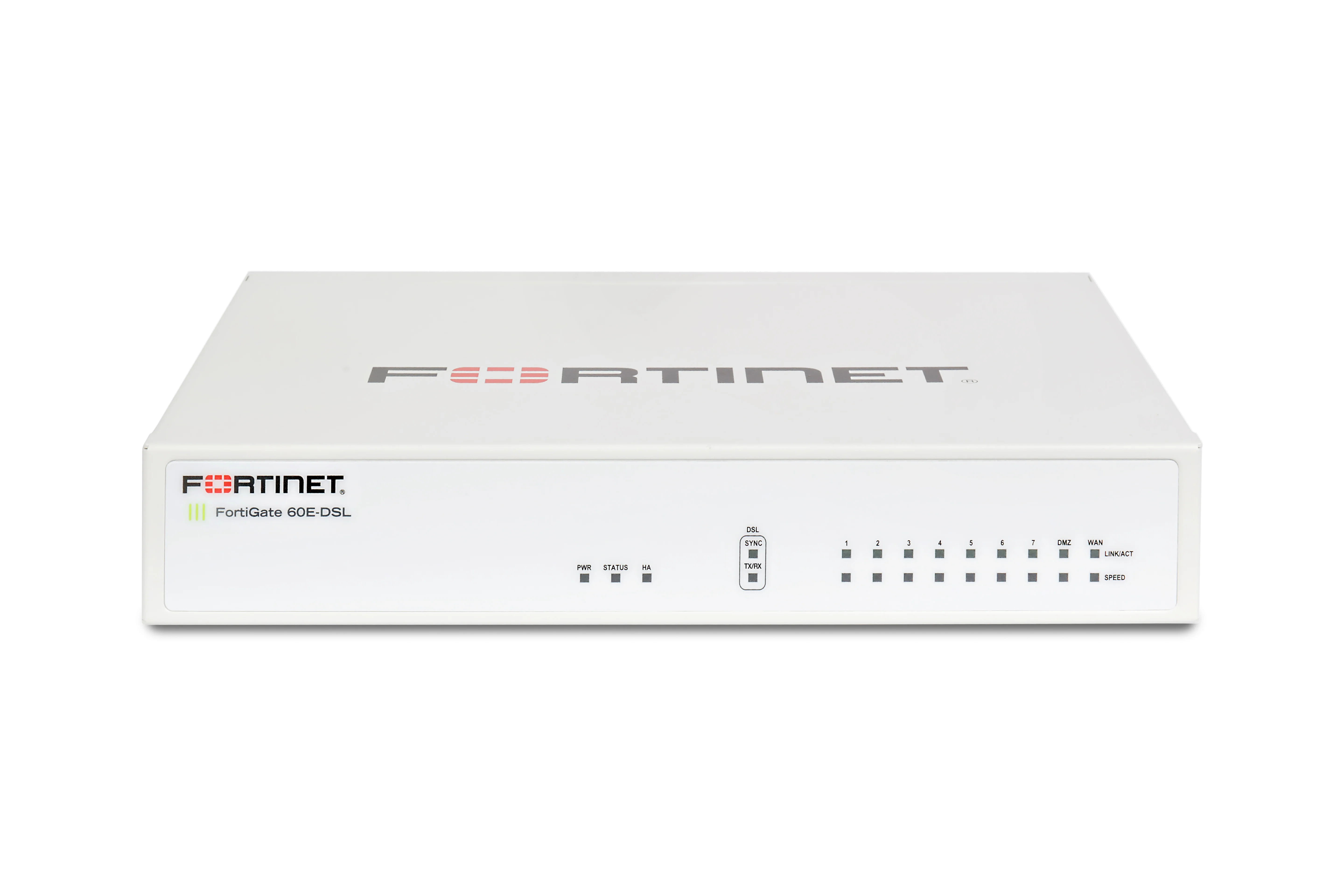 Fortinet FG-60E-DSL | FG-60E Series 9 x GE RJ45 Ports, Internal ADSL2/2+ and VDSL2 Modem