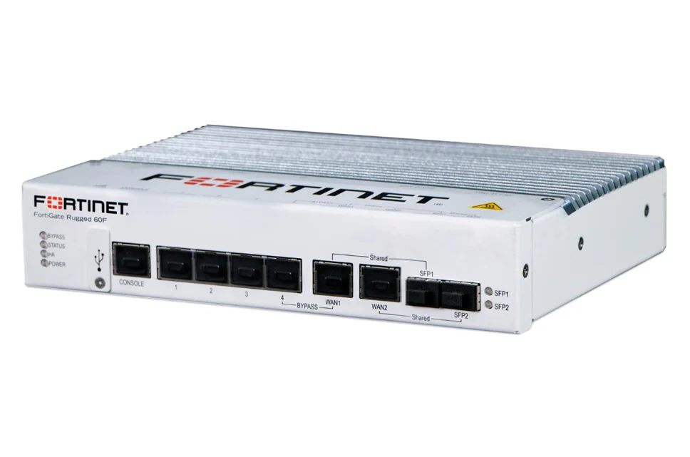 Fortinet FGR-60F | FortiGateRugged-60F 4 x GE RJ45 Switch Ports, 2 x SFP Slots, 1x RJ45 By-pass - Image 2