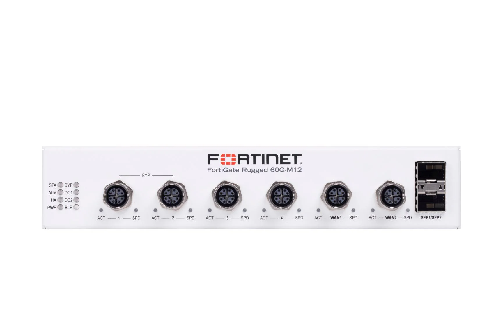 Fortinet FGR-60G-M12 | FortiGate Rugged 60G Industrial Firewall, M12 IP40, 4 x GE LAN, 2 x GE WAN, 2 x SFP - Image 3