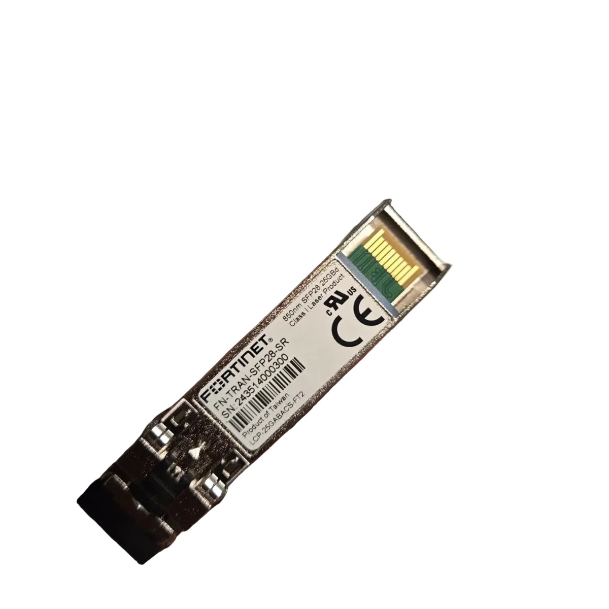 Fortinet FN-TRAN-SFP28-LR | 10km, LC, 1310nm, 25GE SFP28 Transceiver