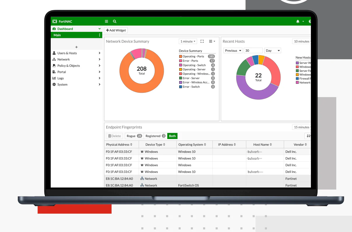 Fortinet FNC-MX-VM | FortiNAC Manager Extended VM for VMware/Hyper-V