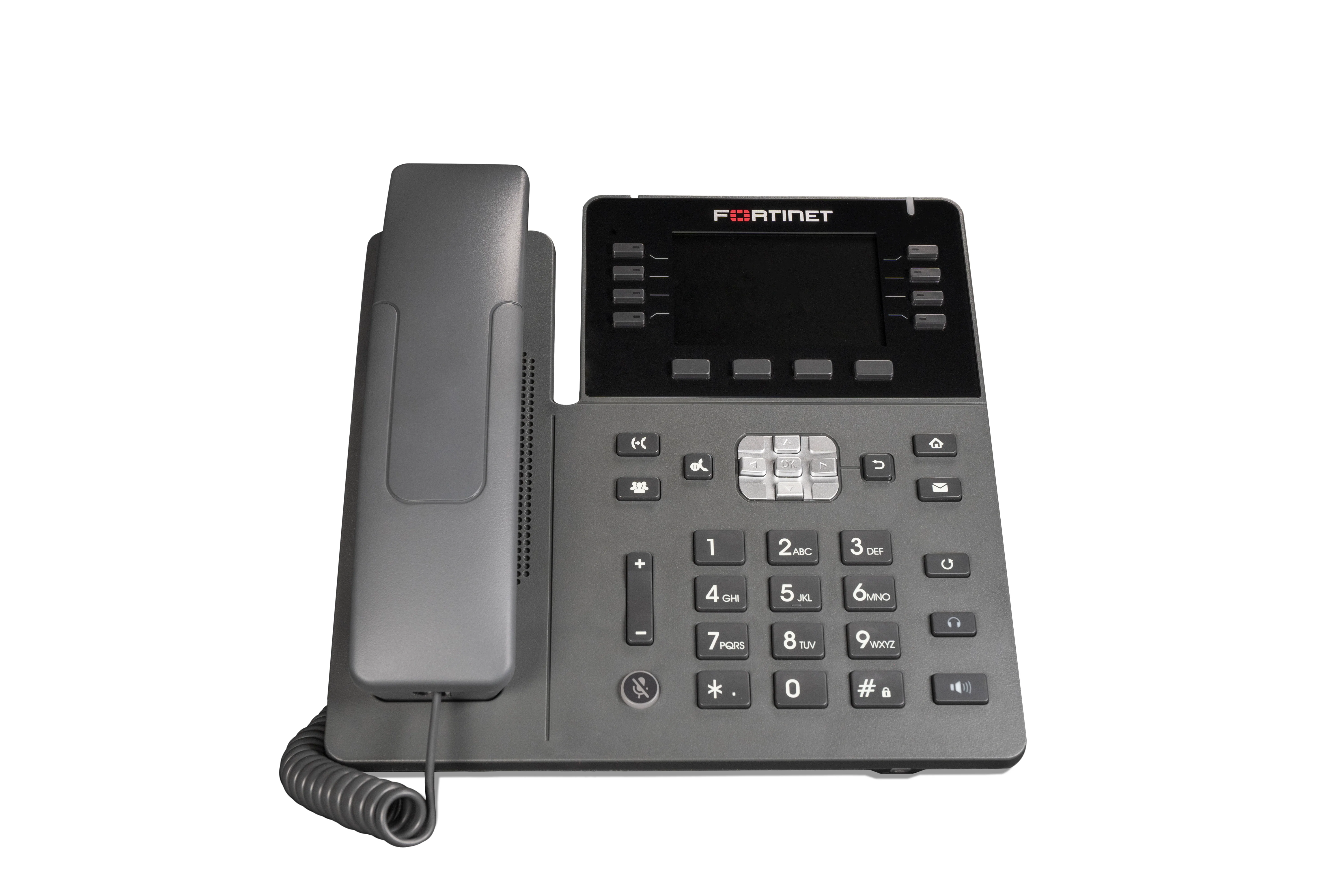 Fortinet FON-380 | FortiFone-380 Mid Range IP Phone, 3.5" Color Screen, 28 Programmable Keys, PoE, 10/100/1000 LAN