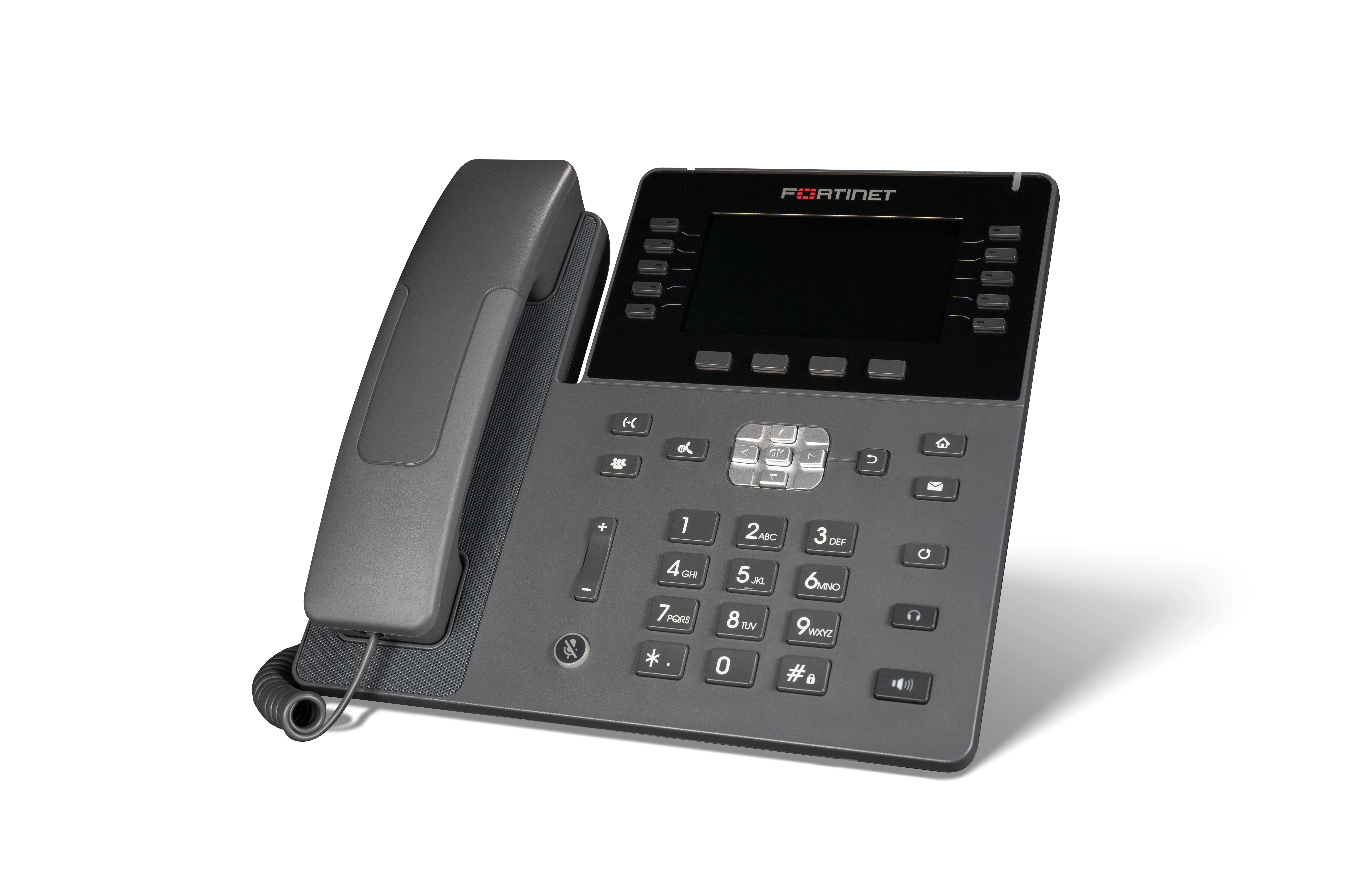 Fortinet FON-480 | FortiFone-480 IP Phone, 4.3" Colour Screen, 45 Programmable Keys, Bluetooth, PoE, 10/100/1000 LAN