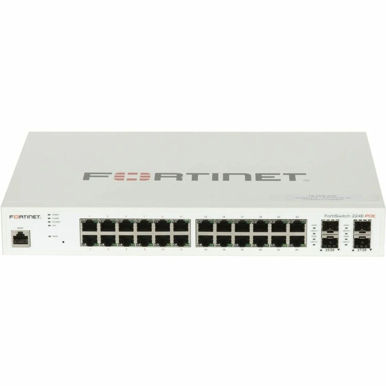Fortinet FS-224E-POE-USG | 24x GE RJ45 PoE+ Ports, FortiGate Compatible, FS-224E-POE