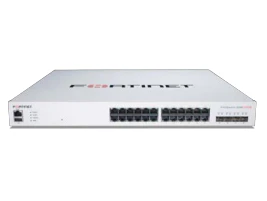 Fortinet FS-424E-FPOE | 24 GE RJ45, 4 10GE SFP+ Uplinks, 421W PoE+, FortiSwitch