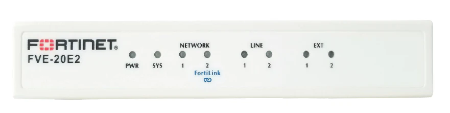 Fortinet FVE-20E2 | 2x10/100 Ethernet, 2xFXO, 2xFXS, 8GB, 20 Endpoints, 4 VoIP Trunks