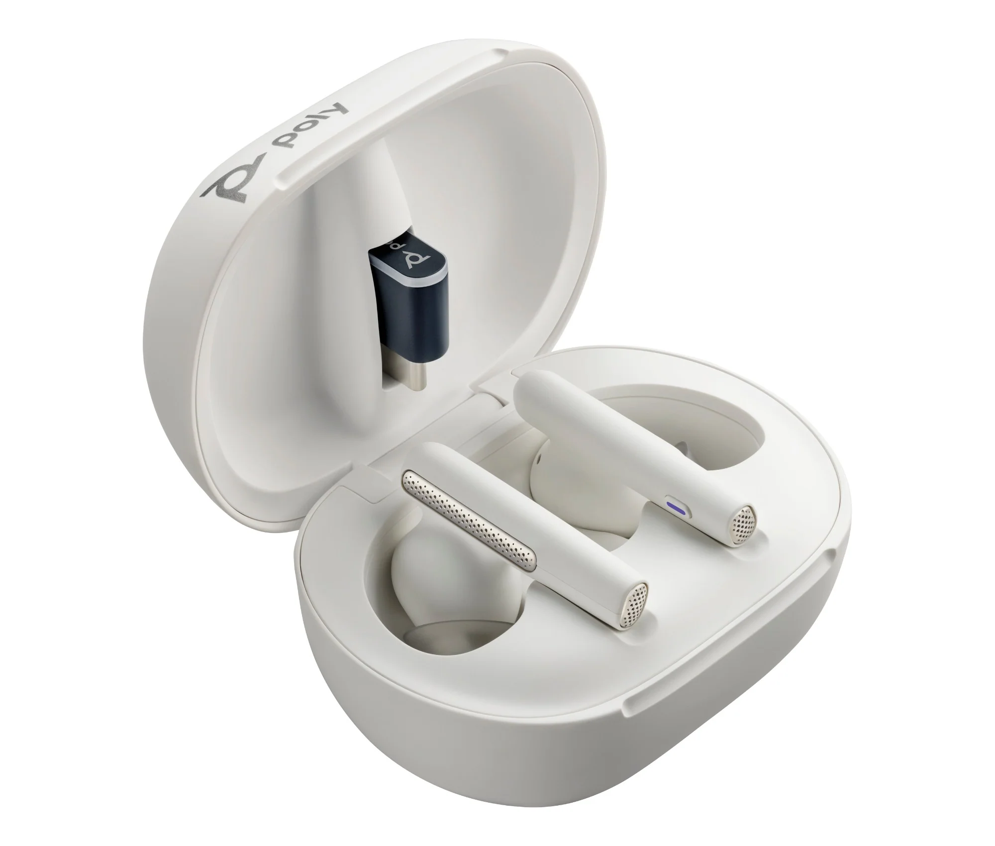 Poly 8L5B1AA | Voyager Free 60/60+ White Earbuds, Wireless, Bluetooth