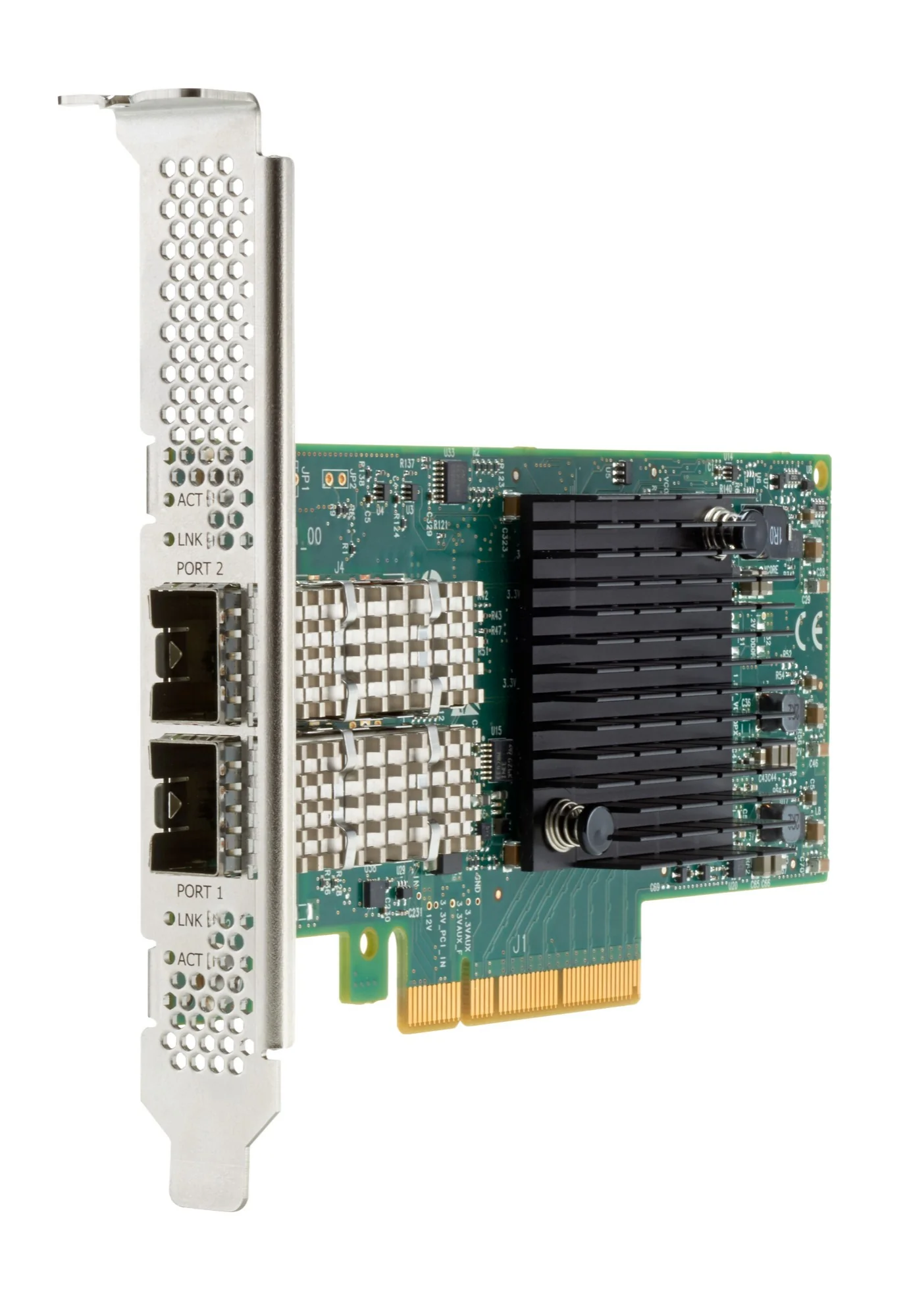 HPE 817753-B21 | MCX4121A-ACUT Transceiver, Ethernet 10/25Gb 2-port SFP28 Adapter, MCX4121A-ACUT