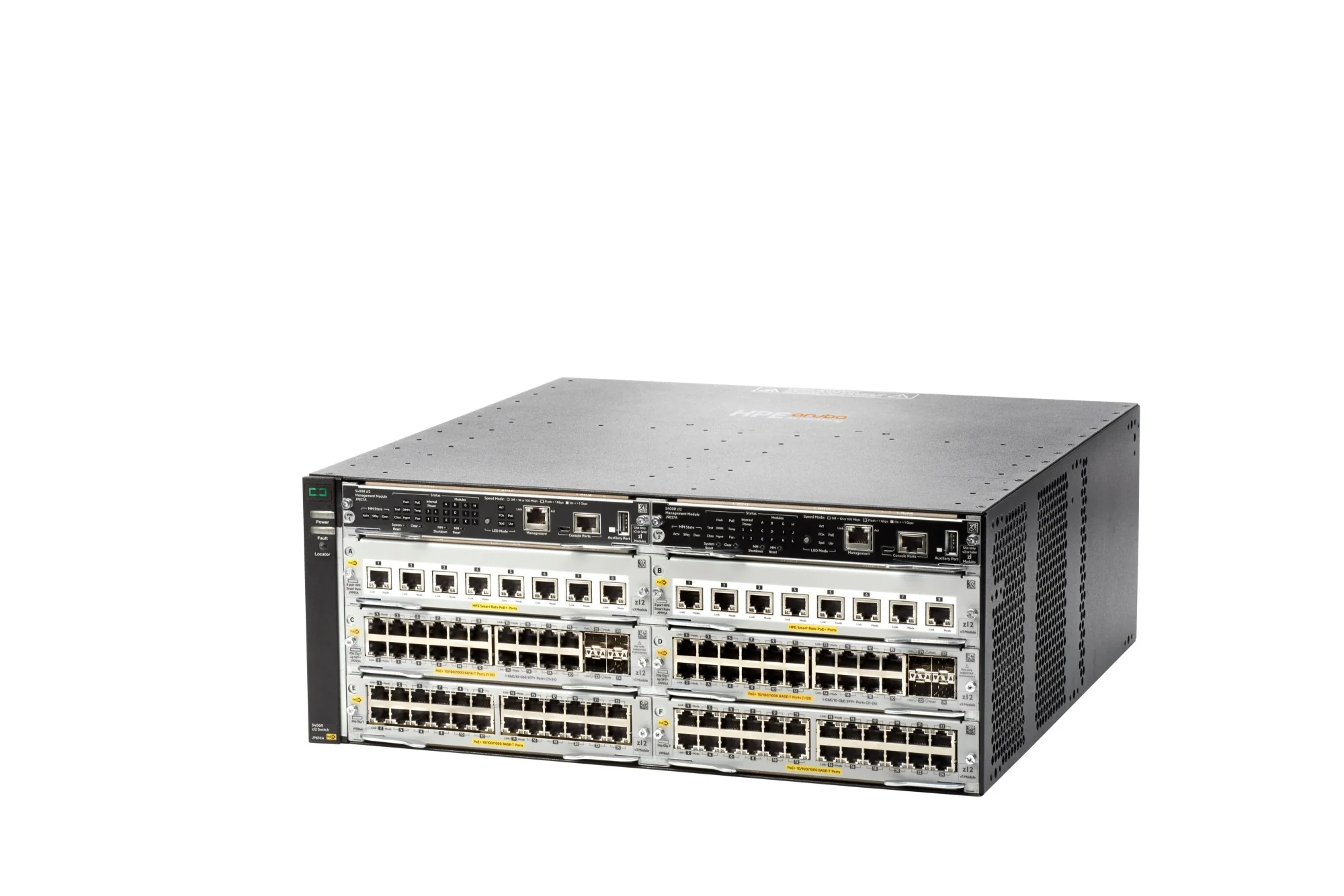 Aruba J9995A | 8-Port Fast Ethernet PoE+ Switch Module, 1/2.5/5/10GBASE-T, MACsec