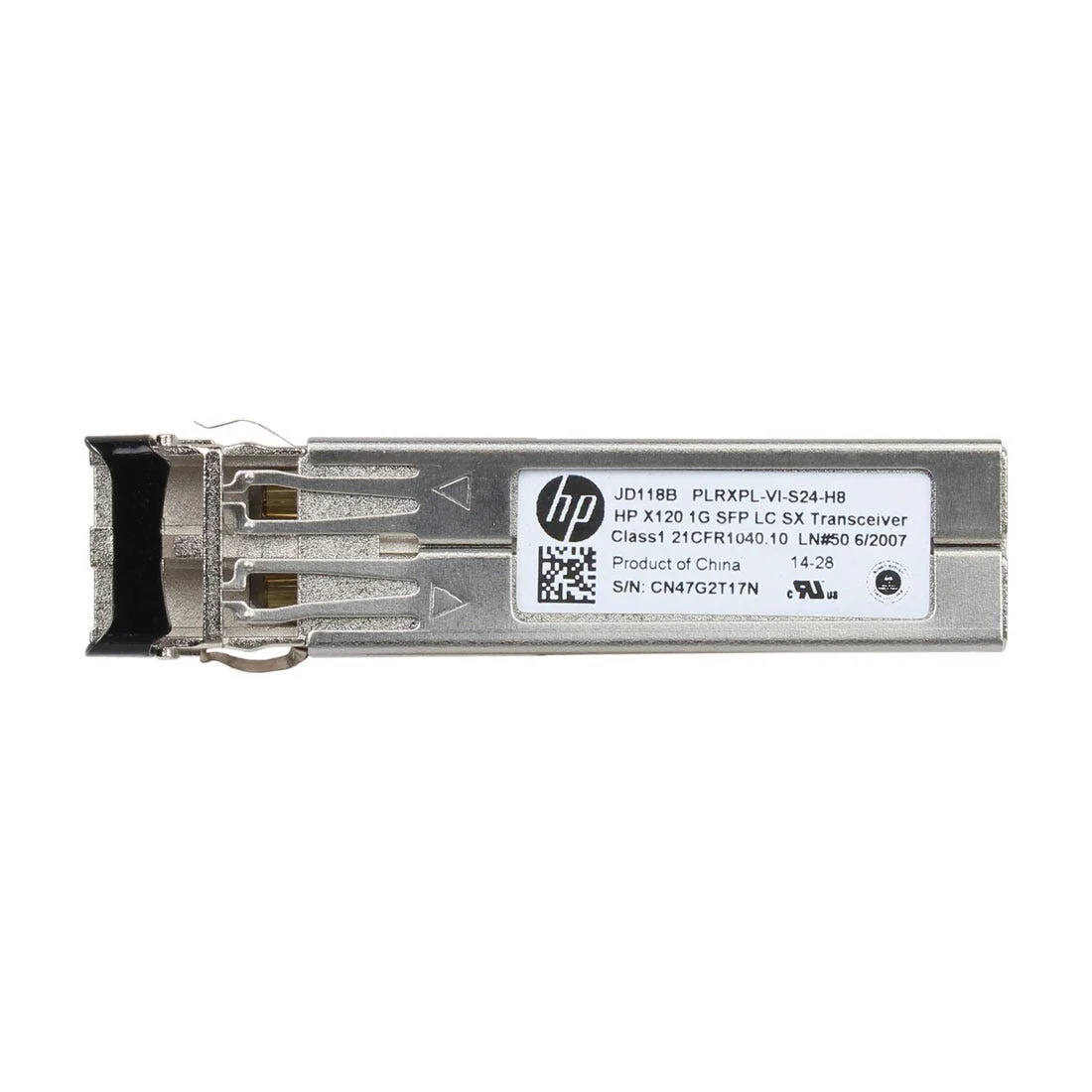 Aruba JD118B | X120 1G SFP LC SX Transceiver, 1000 Mbit/s, Multimode Fiber