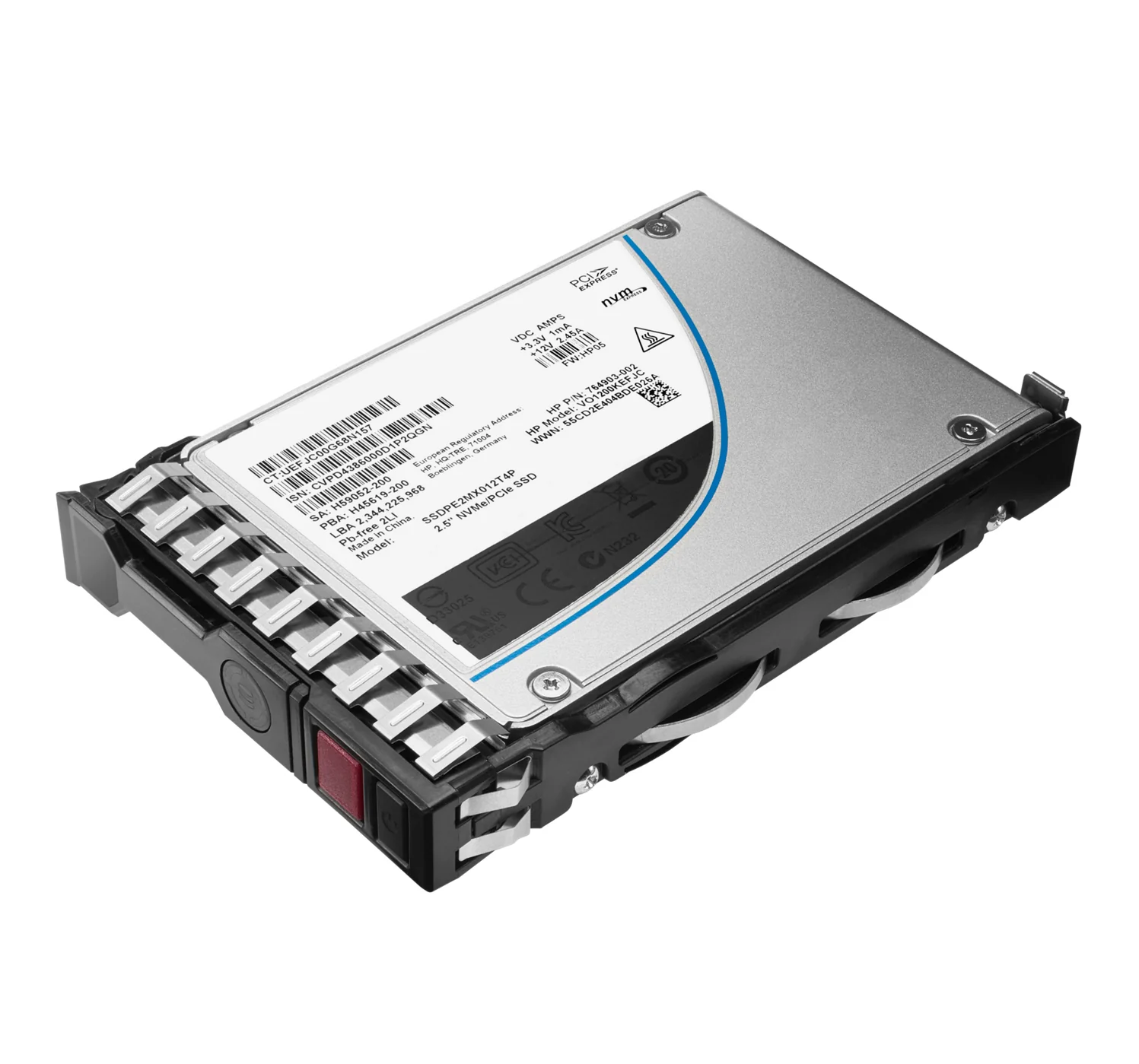 HPE P22268-B21 | 1.6TB NVMe SSD, PCIe 4.0, 2.5" Form Factor, TLC NAND