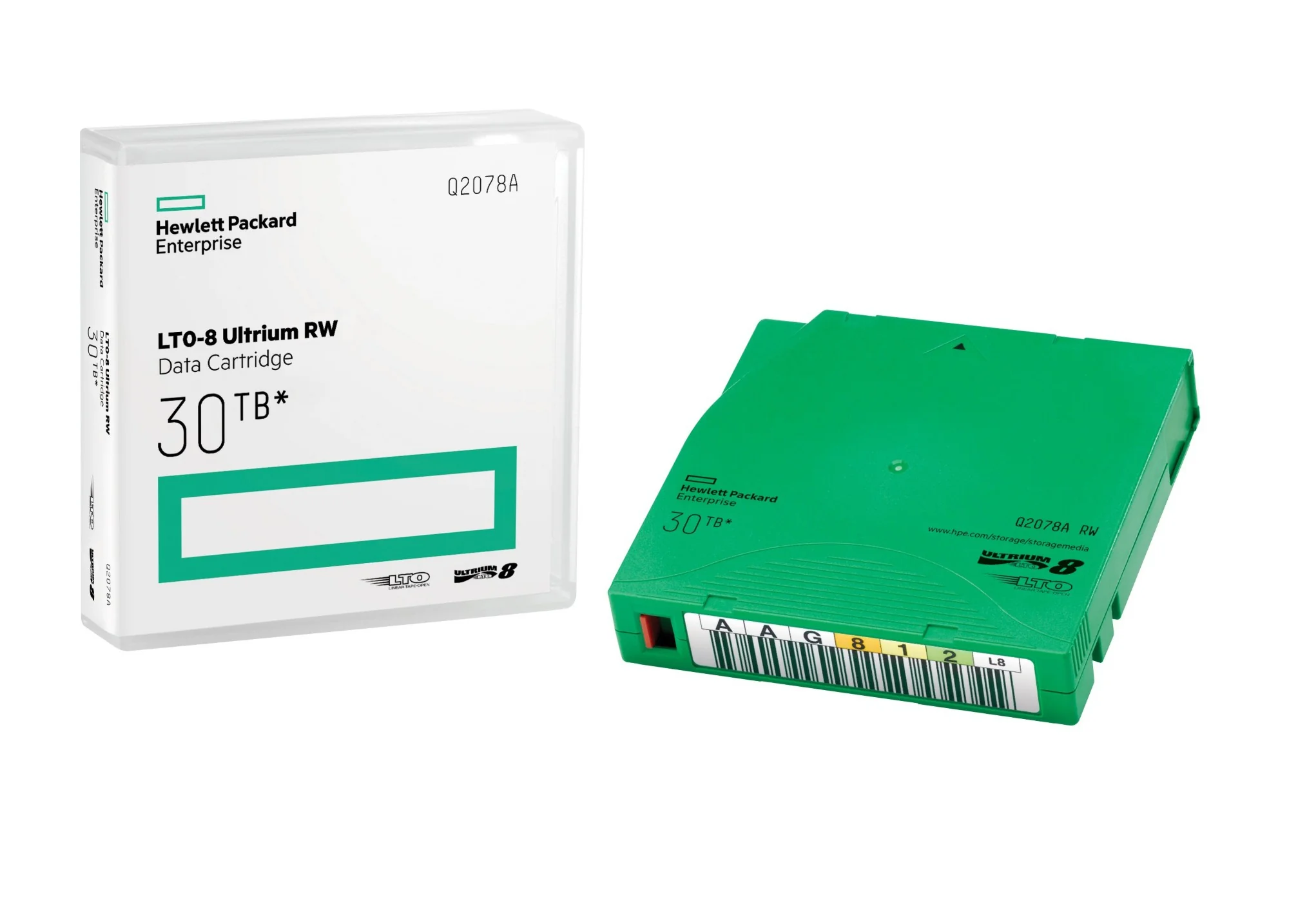 HPE Q2078A | LTO-8 Ultrium 30TB RW Data Cartridge