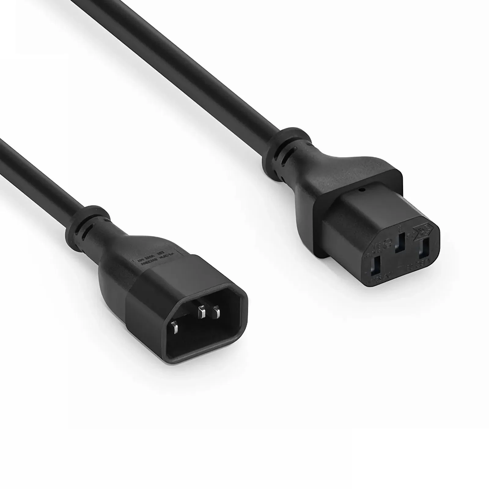 IEC C13 to C14 Power Cable | 250V 10A | 1-5m | Black, Red, Blue - Image 2