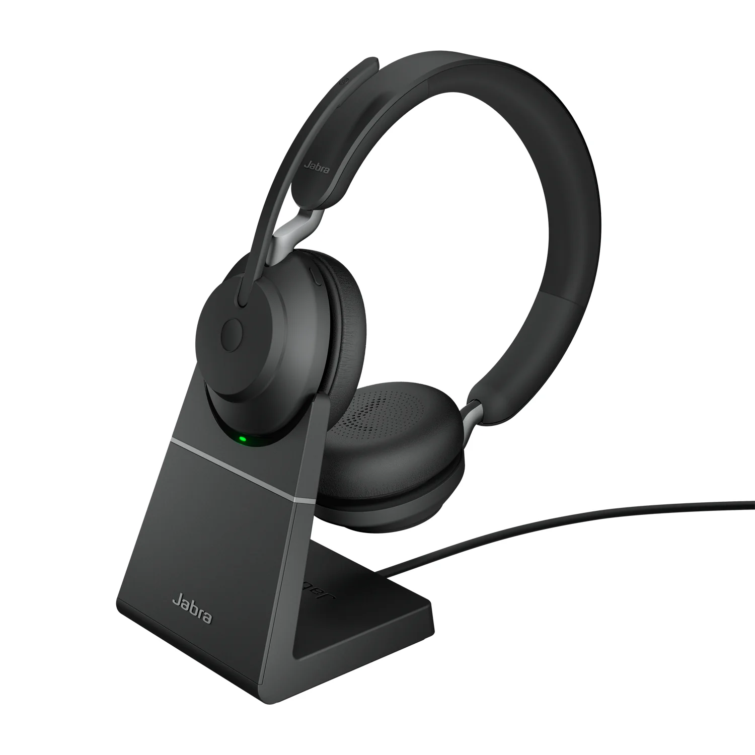 Jabra 26599-989-889 | Evolve2 65 USB-C Stereo Headset, Black, UC, Charging Stand