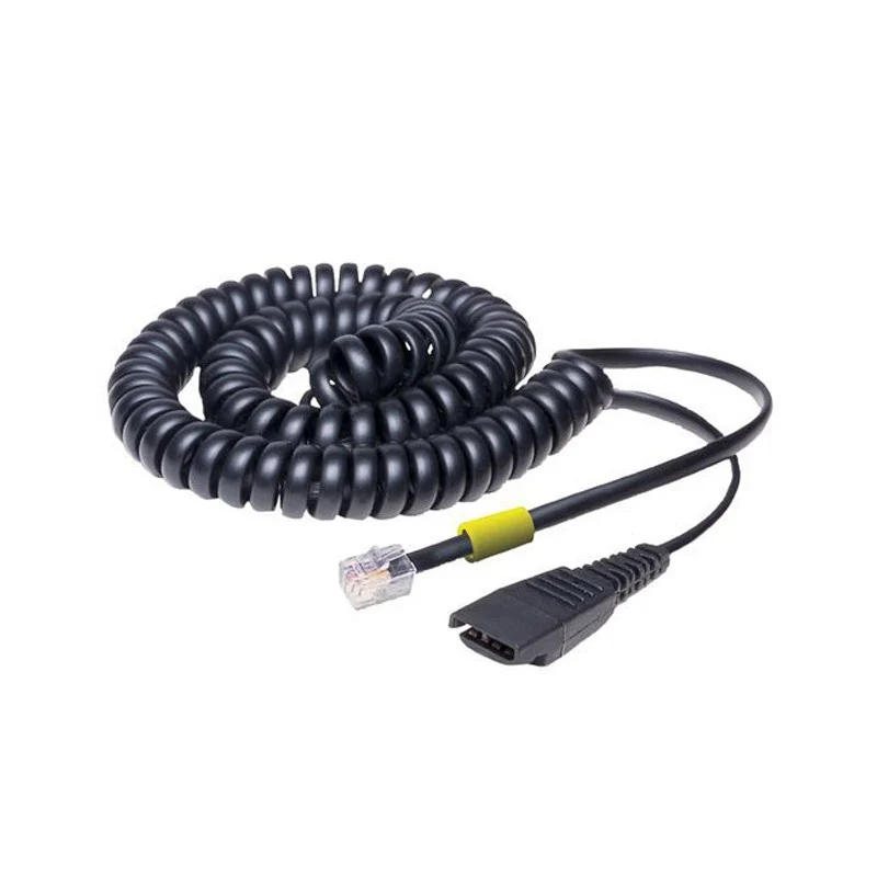Jabra 27361101 | RJ11 to QD Curly Cord, 2m